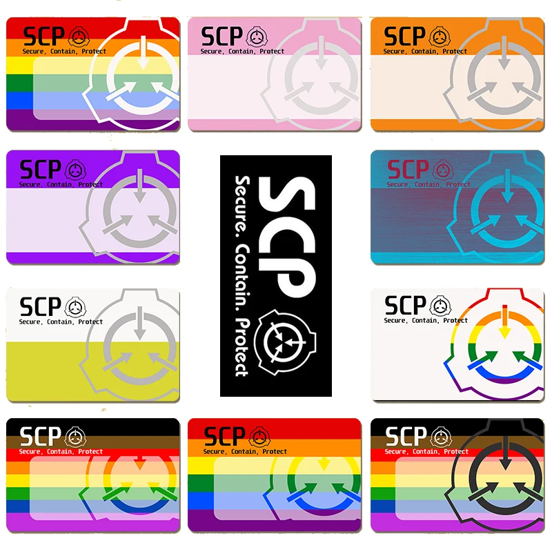 SCP секретные наклейки для карт специальный логотип косплей Класс доступа QR-2552 |