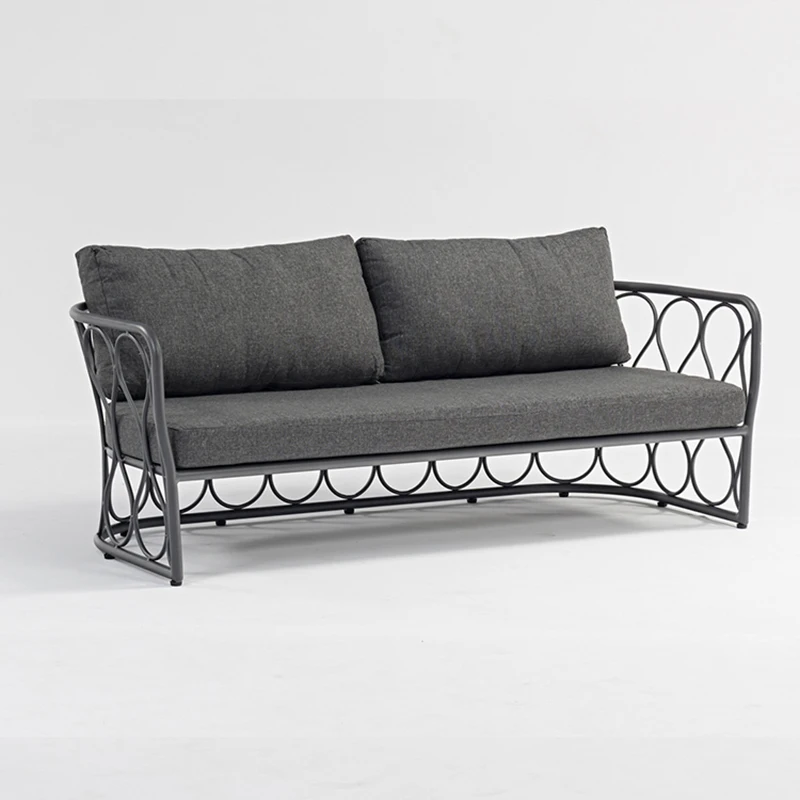 

Contemporary Outdoor Office Furniture Sofa Set Garden Conversation Set Living Room SOHO Chair with Quick Dry Cushions