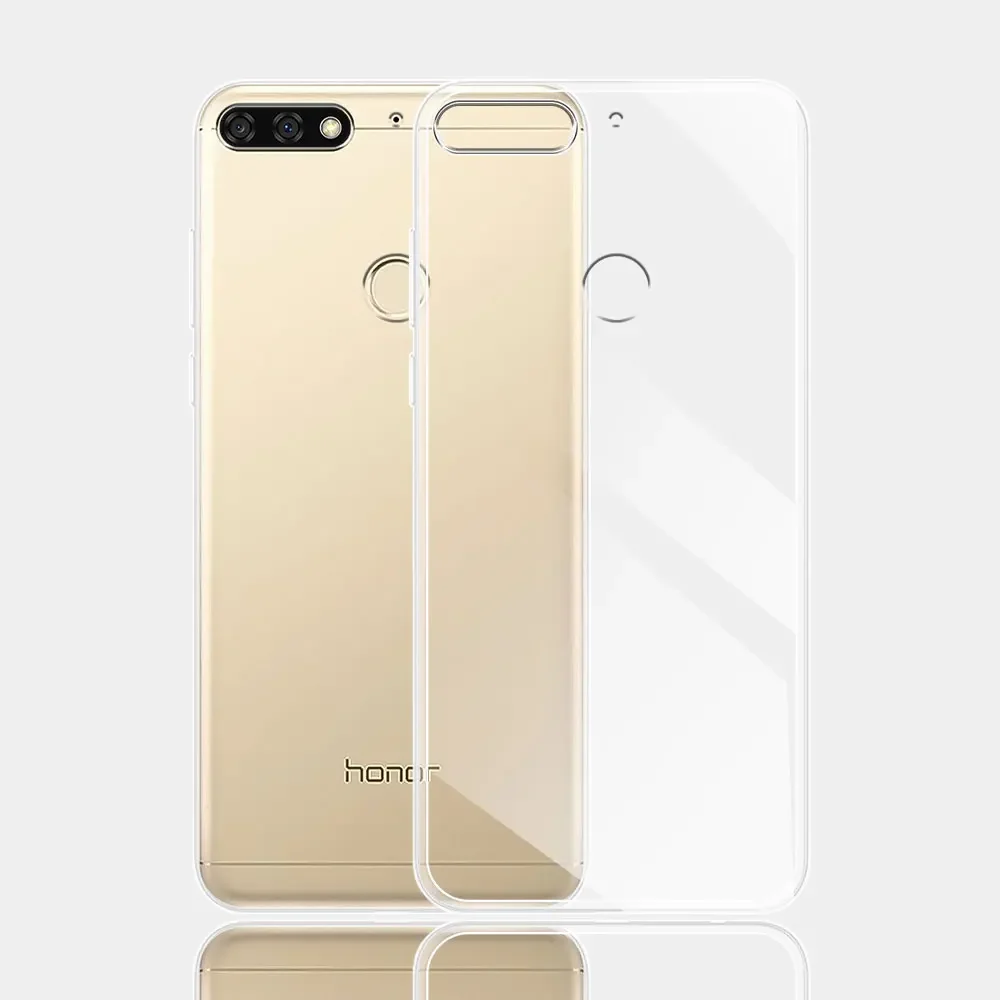 Для Honor 7C 5 99/7C RU 5.7 Чехол прозрачный мягкий силиконовый телефон для 7S 7A Pro Prime 8C 8A Fundas