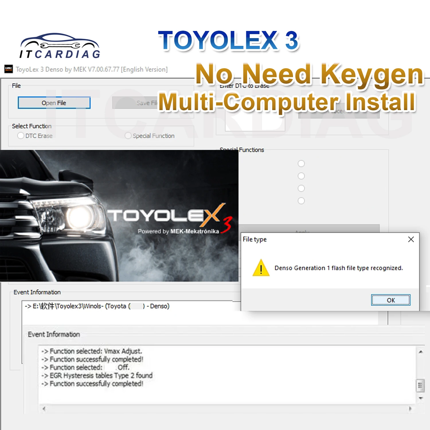 2024 ToyoLex 3 Нет необходимости Keygen для Toyota Lexus Denso IMMO и TOYOLEX 4 С Unlimited Toyolex4 Toyolex immo