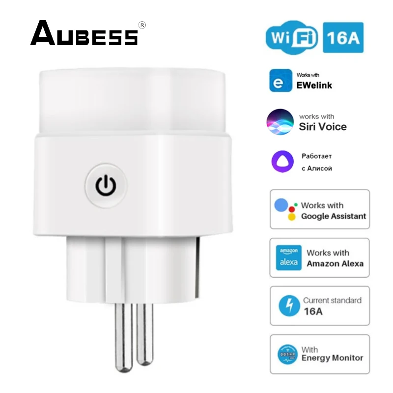 

Смарт-розетка с поддержкой Wi-Fi, 16 А