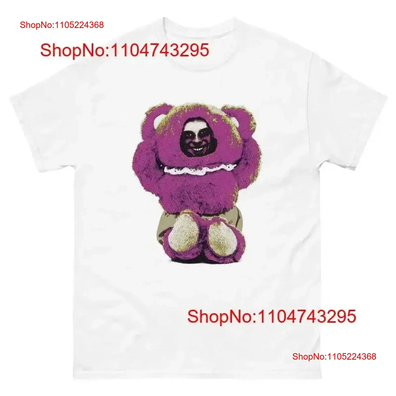 Фото Футболка Aphex Twin Teddy Bear, винтажная стираная уличная одежда, растянутая дизайнерская одежда, дышащая, модная, стильная, универсальная, мягкая №1