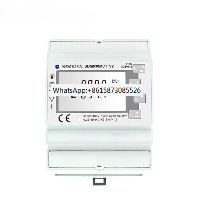 Электронный Eastron трехфазный противотоковый измеритель Sdm630mct