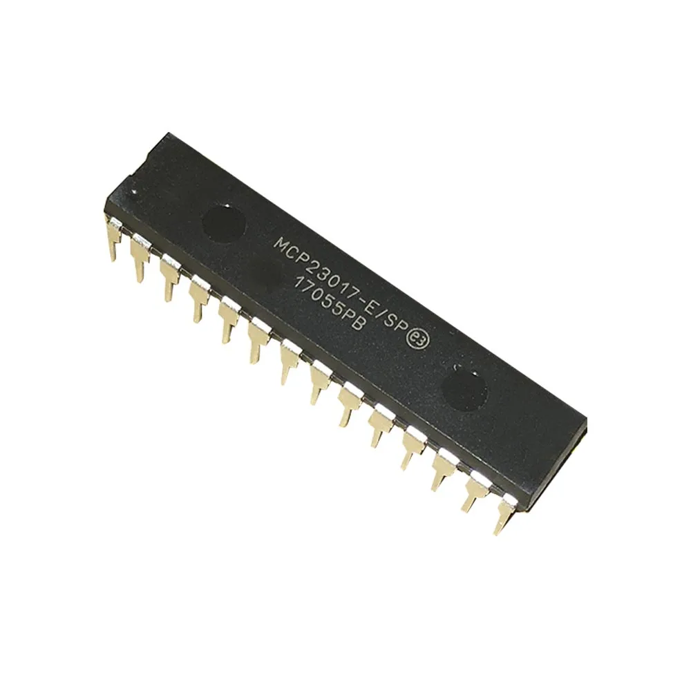 

2PCS MCP23017-E/SP DIP-28 MCP23017 16-Bit I/O Expander with I2C Interface IC