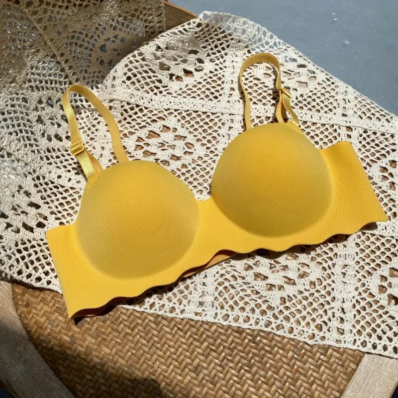 Нижнее белье Женский бюстгальтер на косточках пуш-ап Съемный бретель цельное