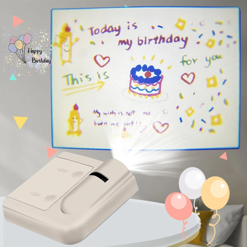 

Проекционные Светильники, украшение для дня рождения, проектор, лампа, фон, Настенный декор, атмосферные светильники, праздничные принадлеж...