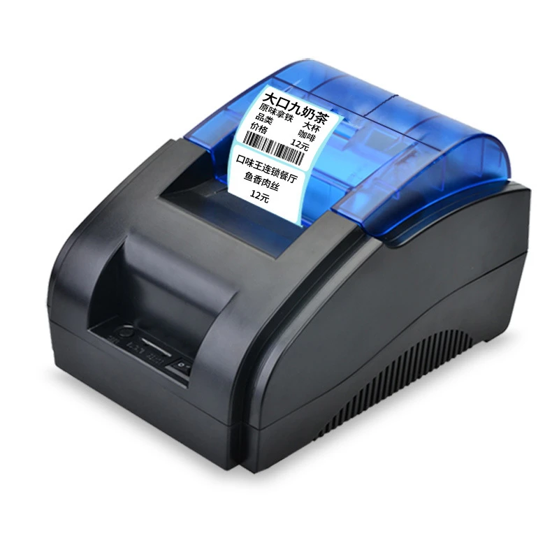 58mm POS Thermal Receipt Label Printer Supermarket Barcode QR Code Sticker Date Price USB Bluetooth-compatib Android IOS Windows - купить по