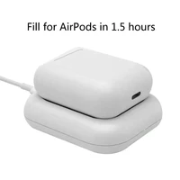 qi wireless charger charging dock for airpods 2nd pro bluetooth headset phones