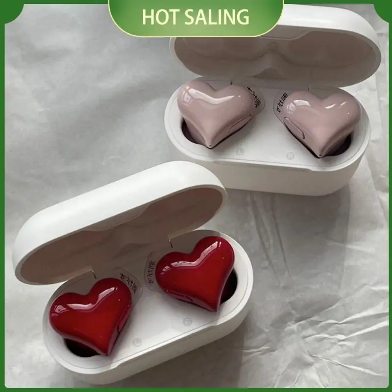 

RYRA New Heartbuds Heart Headset Heart-shaped Headset Wireless Bluetooth Earphone High Quality Heart Earbuds Girl Gift