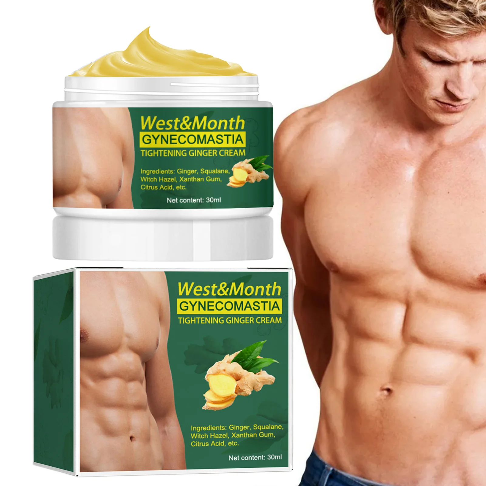 

Gynecomastia Tightening Ginger Cream Gynecomastia Cellulite Melting Gynecomastia Reduction Ginger Slimming and Tightening Cream