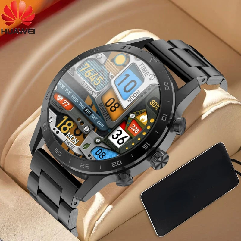 

Смарт-часы Huawei для мужчин и женщин, сенсорный экран 454*454, IP68, ЭКГ, пульсометр