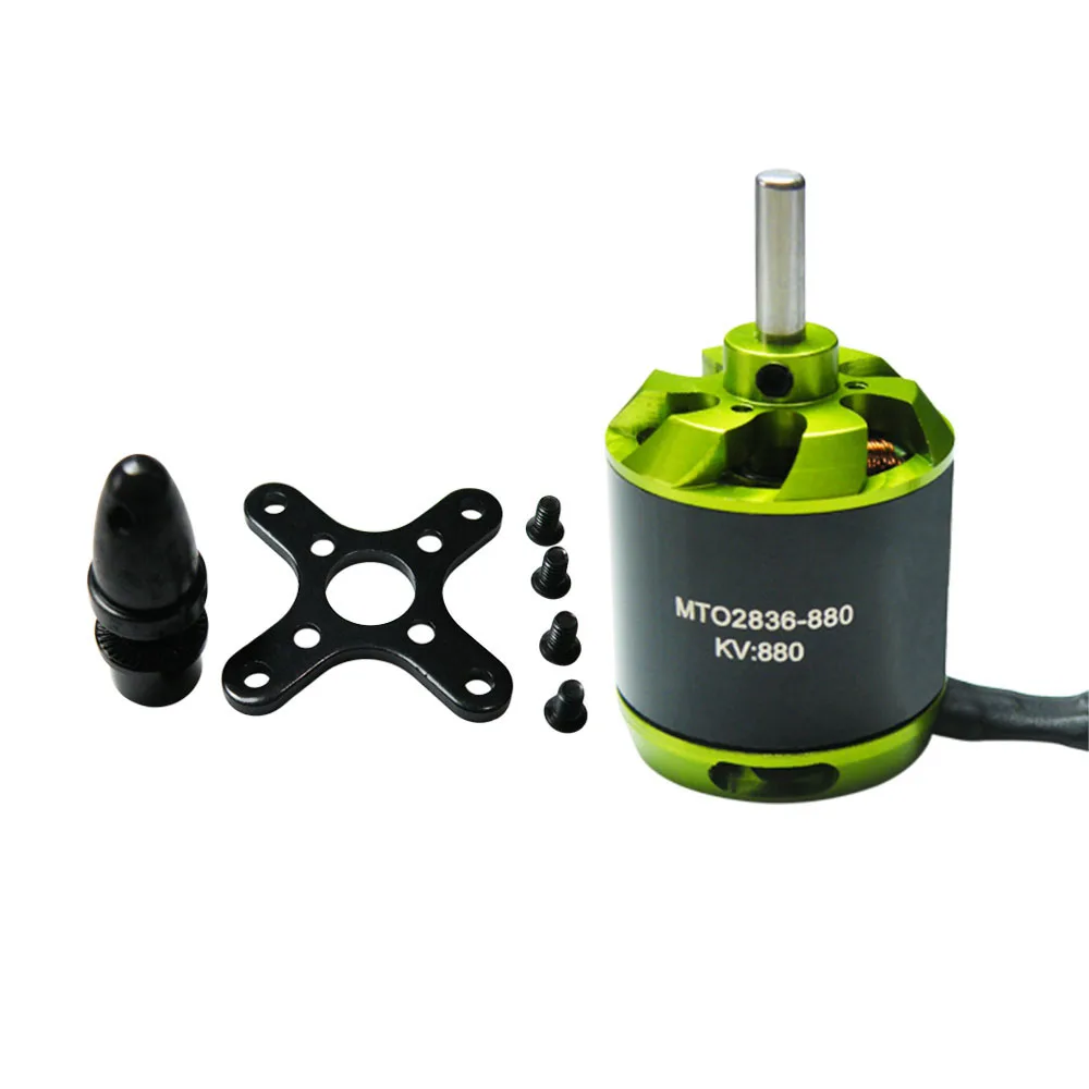 

Maytech 2836 880KV Helicopter Motor Sensorless Outrunner Brushless Engine Cable and Shaft Opposite
