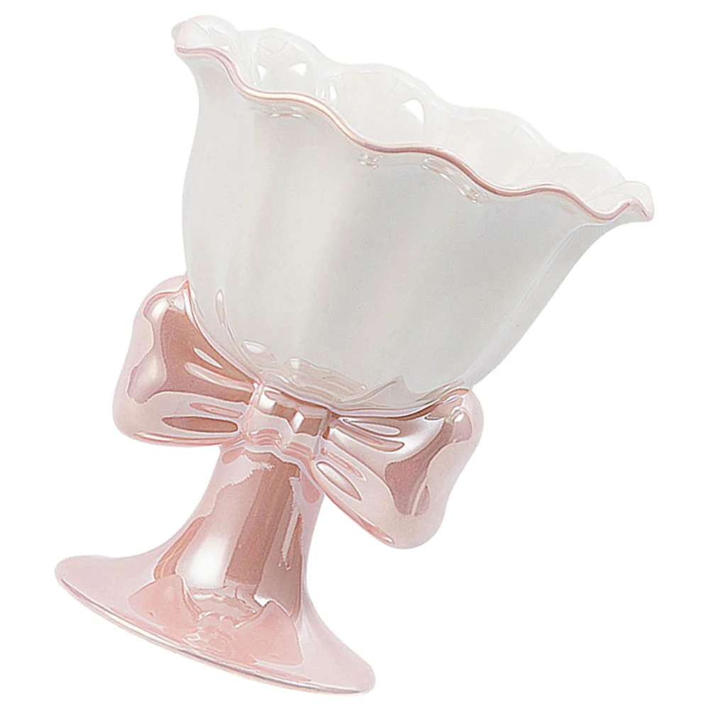 

Ceramic Dessert Bowl Fruit Serving Tray Storage Trim Tie Dish Plate Ceramics Ice Cream Decorative Trays