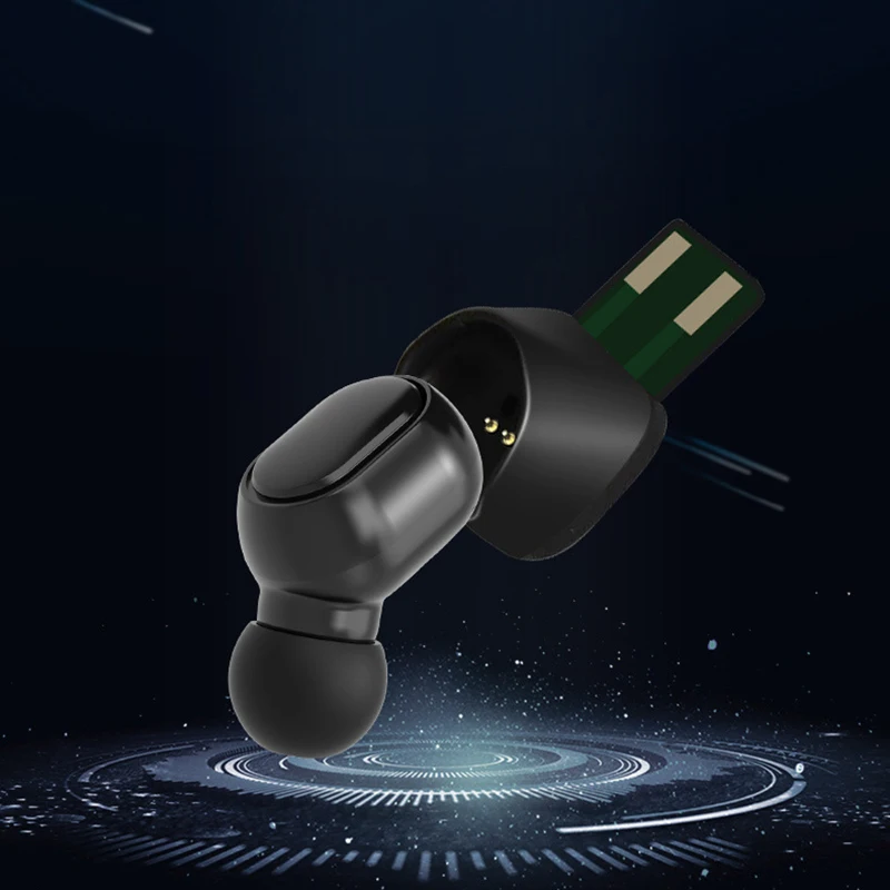 

1 шт. мини-гарнитура Air для компьютера, ноутбука, автомобиля, Беспроводная Bluetooth-гарнитура с USB-разъемом, наушники-вкладыши, Спортивная гарнит...