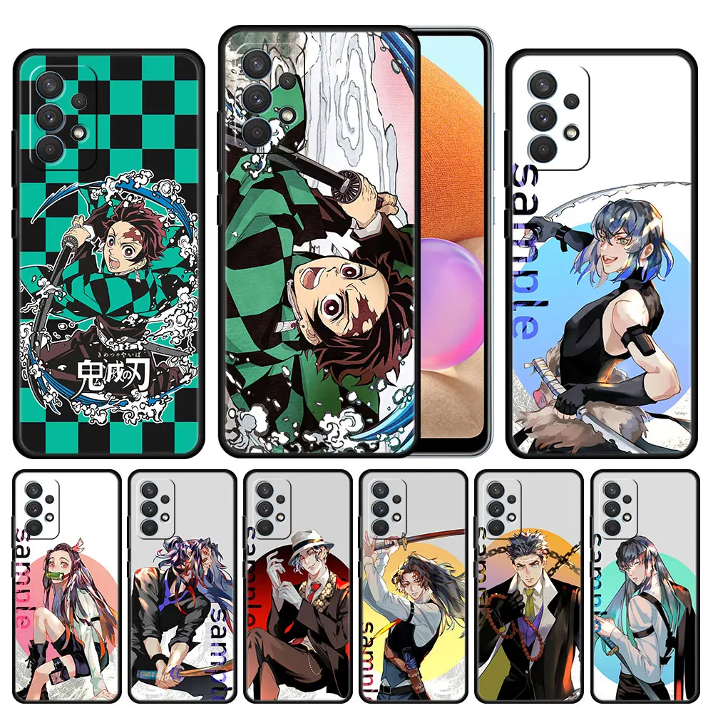 

Case Cover for Samsung Galaxy A12 A52 A51 A50 A71 A32 A02s A41 A22 A33 A53 A73 4G 5G Trend Soft Cell Protection Demon Slayer