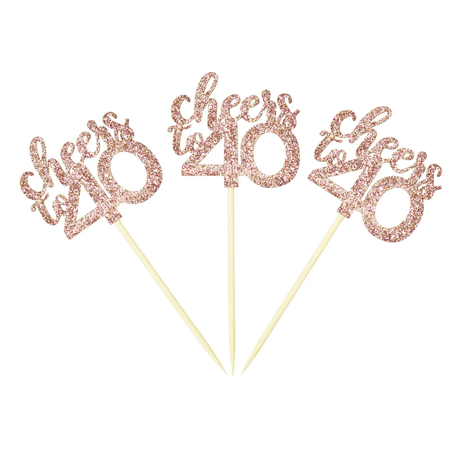 

Розовое золото, блестящие топперы для кексов до 60 лет, 60 лет, день рождения, топперы для кексов, годовщины, вечеринки