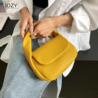 small soft pu leather crossbody bags for women 2022 fashion brand designer shoulder bag luxury handbags short handle cute totes