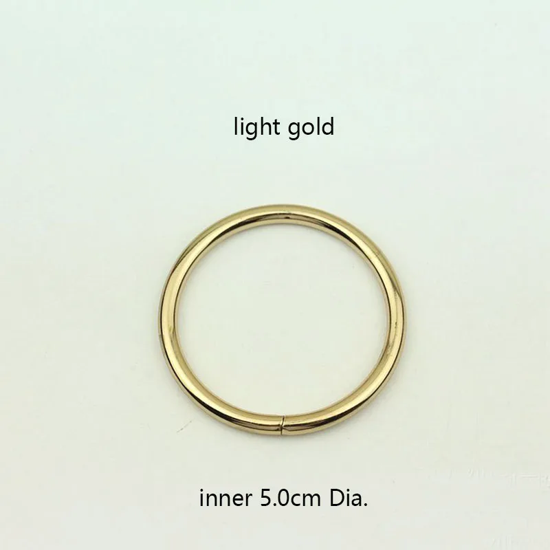 50Pcs 20-50mm Metal D O Rings Buckles Unwelded Round Ring Clasp Clips 4.8mm Buckle Bag Strap Belt Clothes Hat Parts Accessories