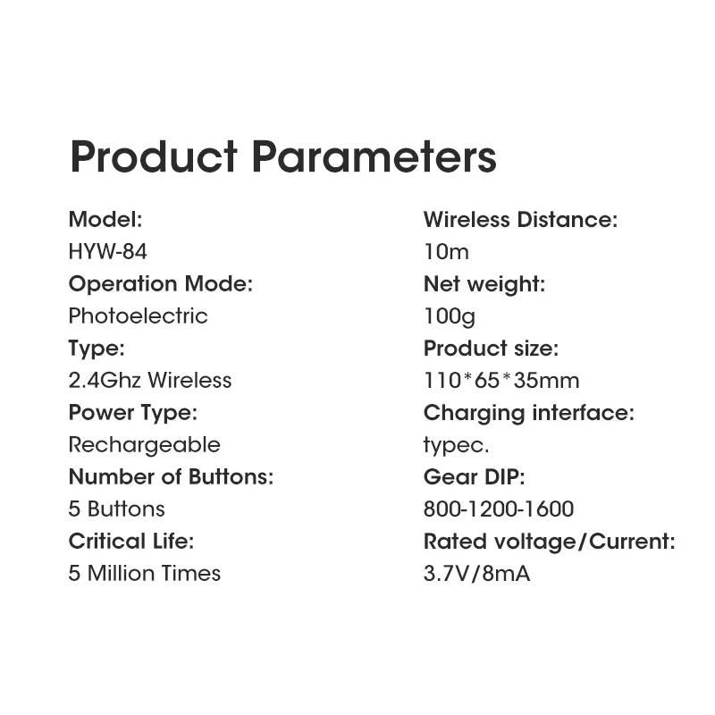 Мышь игровая беспроводная эргономичная 2 4 ГГц 1600DPI алюминиевый сплав |