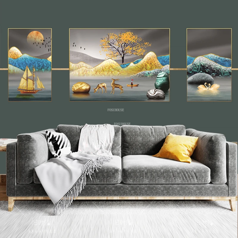 

Hanging Creative Living Room Wind Chimes Home Decor Background Restaurant Painting Modern Sofa Wall Diamond Crystal Porcelain