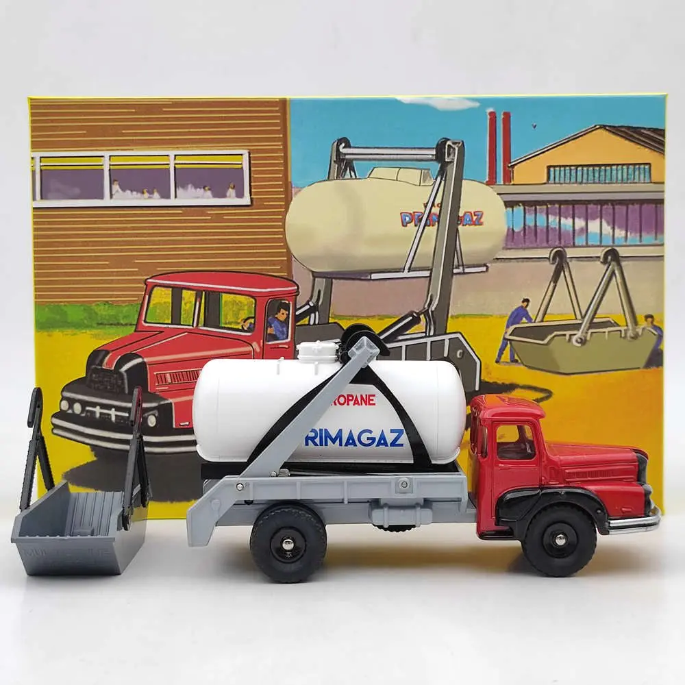 1/43 Atlas Dinky 805, грузовика Unic Multibenne Marrel и tank Primagaz, литье под давлением, коллекция Ограниченная серия