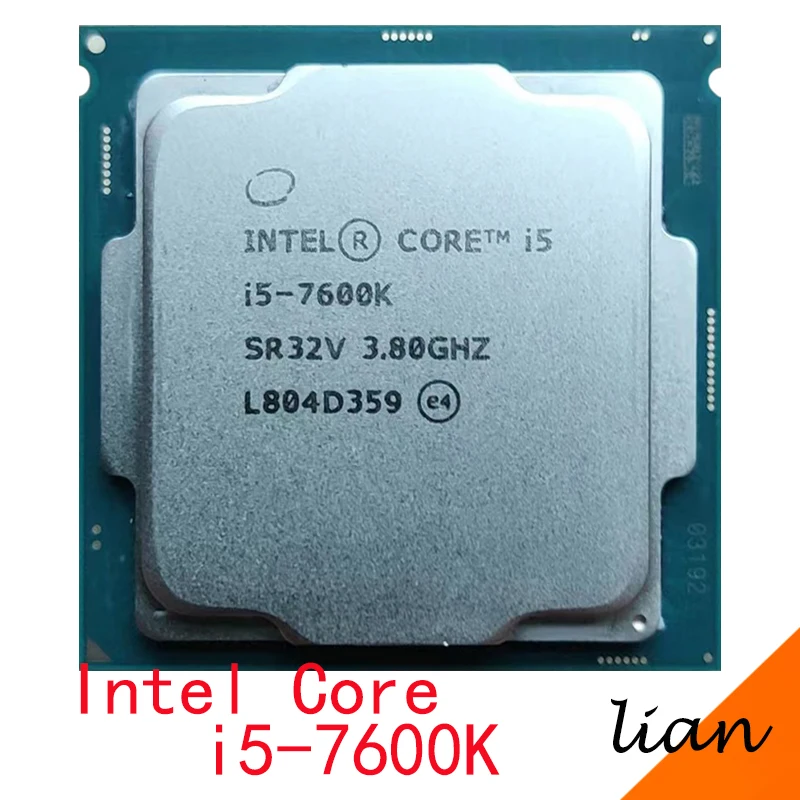 Processore Intel Core i5-7600K i5 7600K 3.8 GHz Quad-Core Quad-Thread CPU 6M 91W LGA 1151