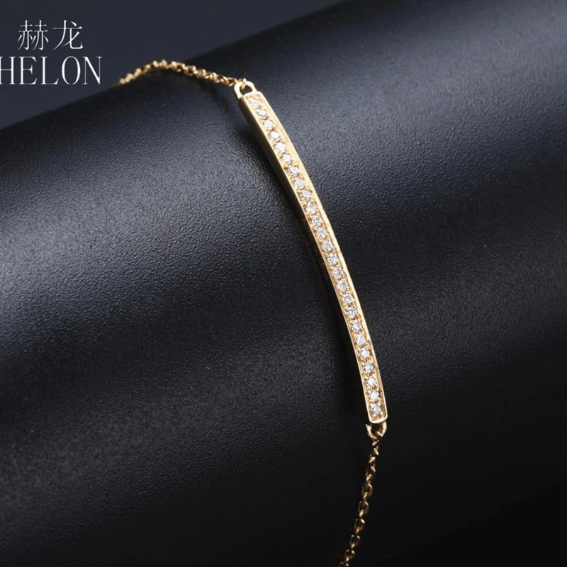 Браслет-цепочка HELON из желтого золота 18 К 14 к 10