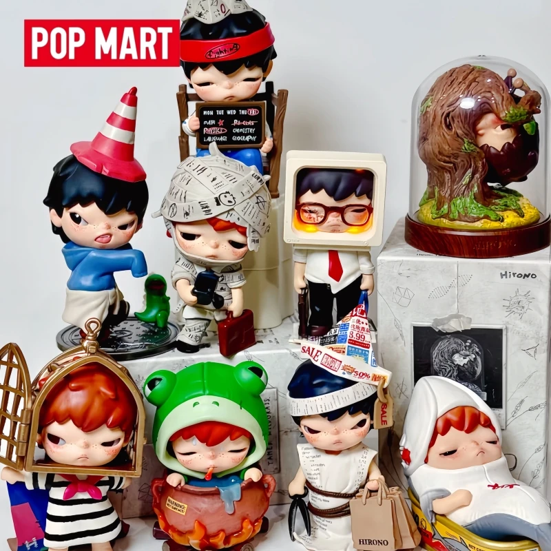 Фото Хит продаж: Оригинальные фигурки Popmart Hirono из серии «Травяная теплица», игрушки-сюрпризы в закрытых коробках, настольные украшения, декоративные подарки №1