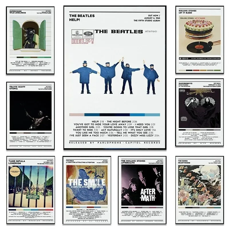 Современный стиль R-Rolling Stone Tame Impala Обложка альбома Художественный холст с принтом