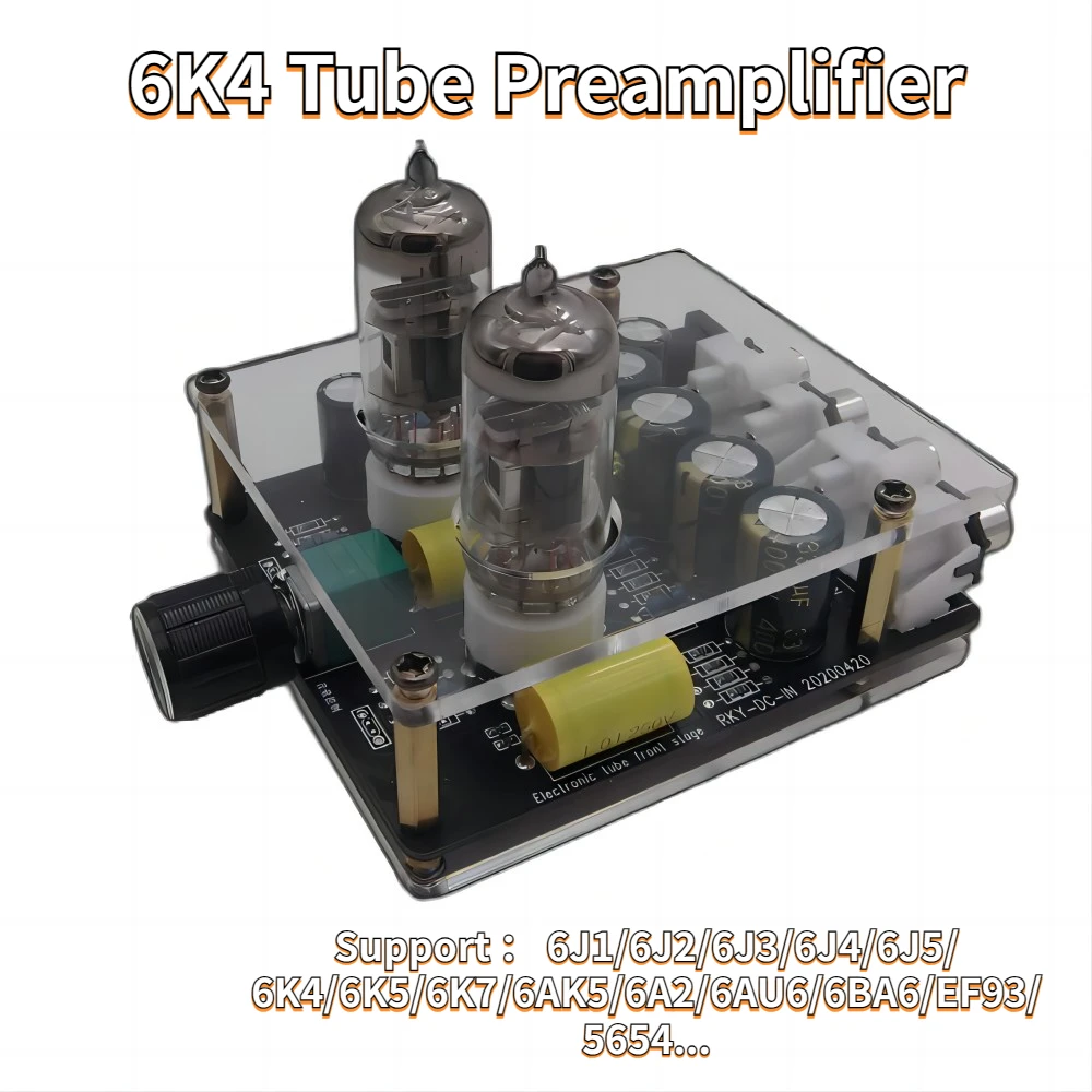 

Upgraded 6K4 Tube Preamplifier Amplifiers HiFi Tube Preamp Bile Buffer Auido Amp Speaker Sound Amplifier Home Theater DIY