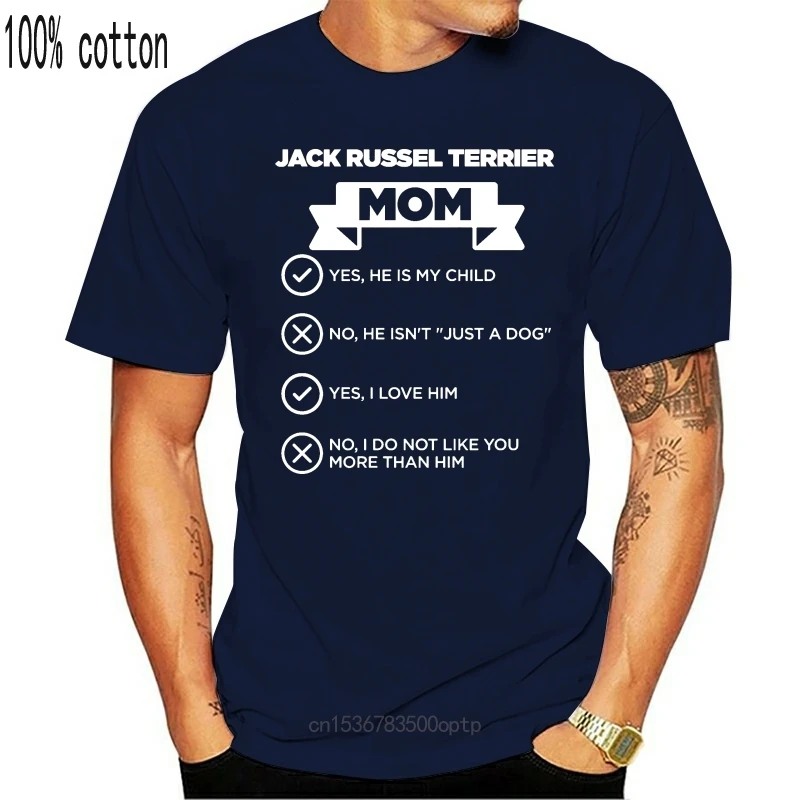 

Mens Clothes Women Tee Jack Russel Terrier Mom Checklist Funny Dog Lover T Shirt Top Quality Cotton Slim O Neck