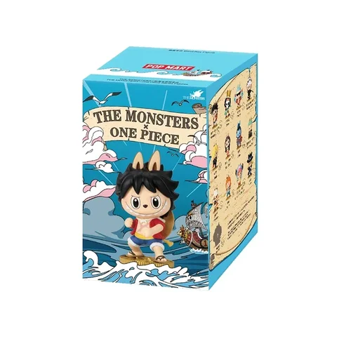 POP MART LABUBU THE MONSTERS X One Piece Series слепая коробка Mystery Box Guess Bag Toys Doll Cute Anime Figure Desktop Ornaments