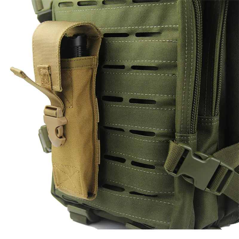 

Tactical Molle Flashlight Holster Duty Belt Torch Carry Case Military Backpack Attachment Tools Bag LED Flashlight Pouch