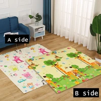180x200cm baby crawling mat double sided printing childrens thickening play mat waterproof and anti fouling foldable mat