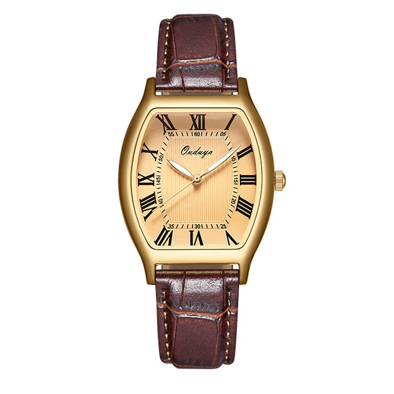 

Роскошные женские часы, модные женские часы для девушек, повседневные кварцевые наручные часы, кожаные женские часы в форме Tonneau, Relogio Masculino