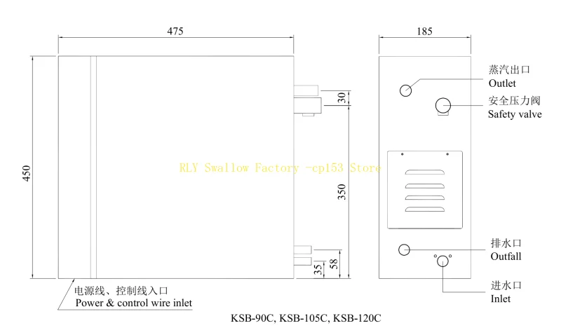 Фото Парогенератор KSB-C класса люкс из нержавеющей стали / коммерческий быстродействующий парогенератор №3