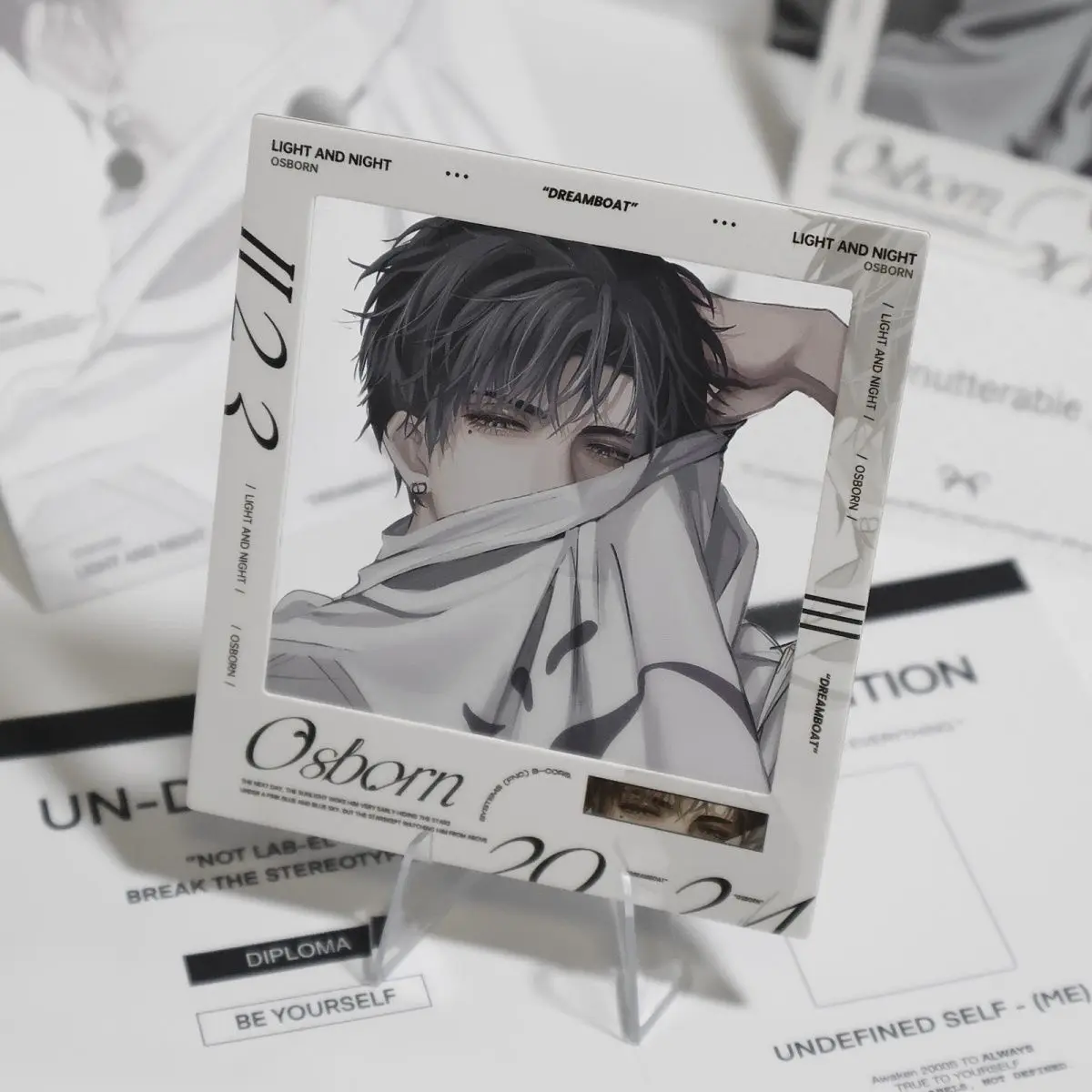 Аниме игра свет и ночь Осборн косплей двойная вспышка значок эмблема мультфильм