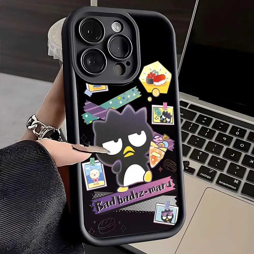 Cute BADBADTZ-MARU Phone Case For IPhone 16 Pro Max 15 14 Plus 13 12 11 XR XS X 7 8 Soft TPU Back Cover