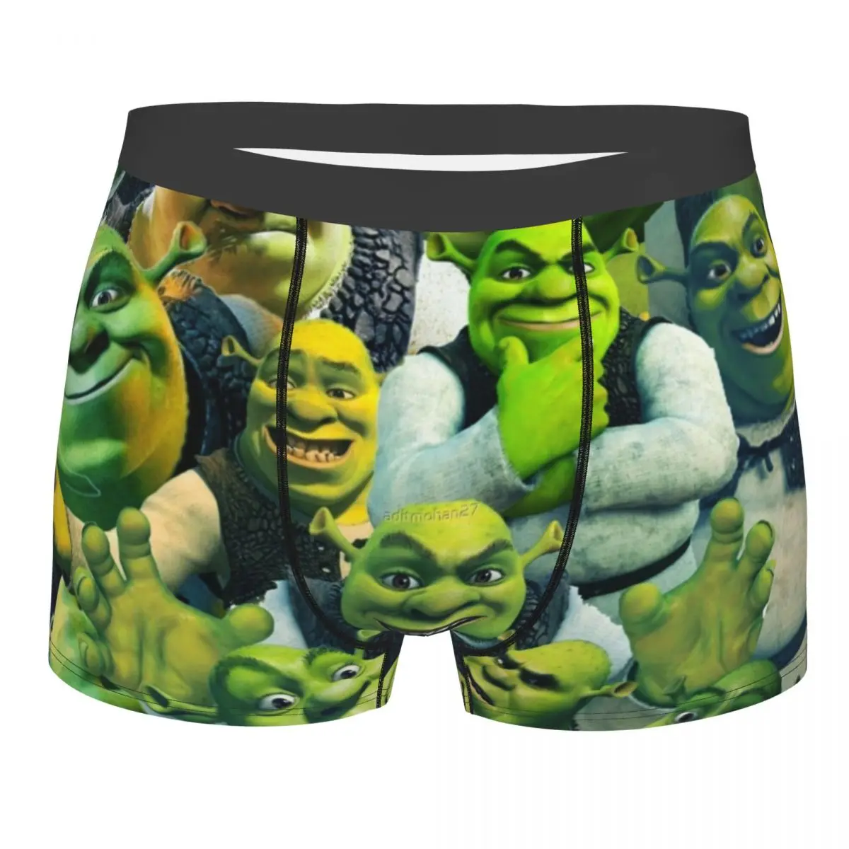 

Забавное Мужское нижнее белье с коллажем Шрек, новинка, боксеры, шорты, трусы, мужское дышащее нижнее белье