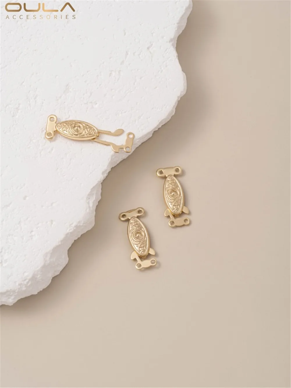 14-каратное позолоченное жемчужное ожерелье отделочная пряжка многоподвесная