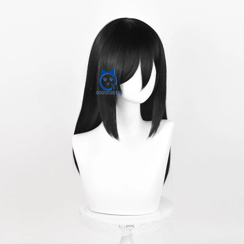 Mikasa Ackerman Горячий парик для косплея Аниме Atttack on Tiitan 50 см Длинные черные парики