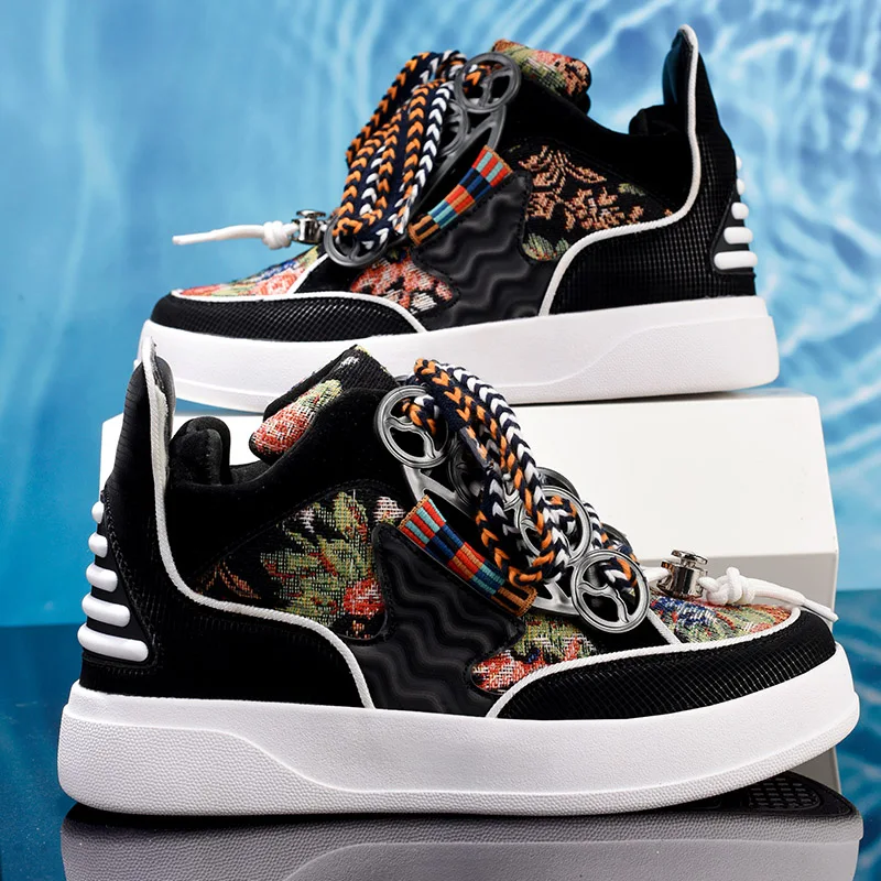 

Высокие ботинки в стиле панк для мужчин и женщин, обувь для паба вечерние, обувь для пар, модная Уличная обувь, ковбойские сапоги, сноубутсы