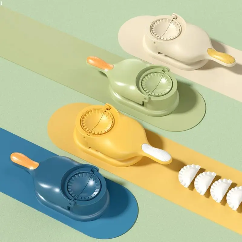 

2 In1 Dough Pressing Tool Set Dumpling Maker Mould Manual Press Dumpling Skin Mold Portable Dumpling Skin Press Kitchen Gadgets