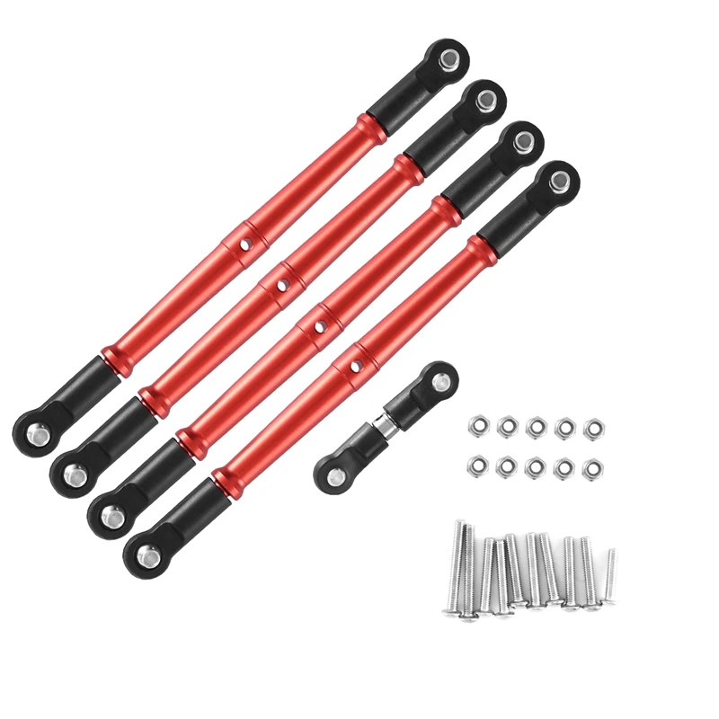 

Metal Front And Rear Link Rod Tie Rod Pull Rod Servo Rod For Arrma 1/8 Karton Outcast NOTORIOUS Upgrades Parts Red