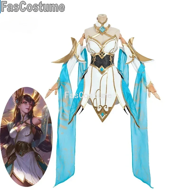 FasCostume Immortal Journey Irelia Косплей Костюм Игра Божественный Меч Хэллоуин Наряд Женское