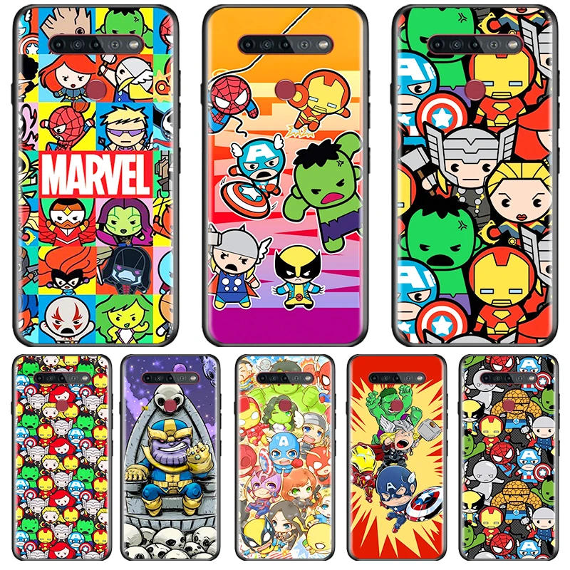 

Marvel cartoon cute Phone LG K92 K42 K22 K71 K61 K51S K41S K30 K20 2019 Q60 V60 V50S G8S G8 X Silicone TPU Cover