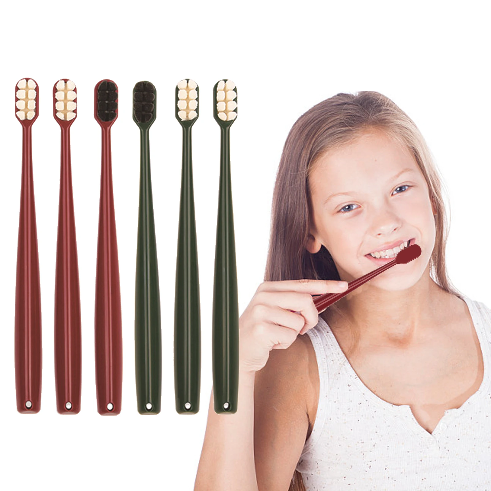 

Extra Soft Toothbrush Toothbrushes Bulk Toothbrush Soft For Sensitive Gums Micro Fur Manual Toothbrush For Pregnant Women Elderl