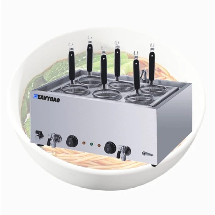 

6 Grids Electric Desktop Pasta Cooker Commercial Induction Heating Machine Fast Pasta Boiler Pasta Warmer And Cooker