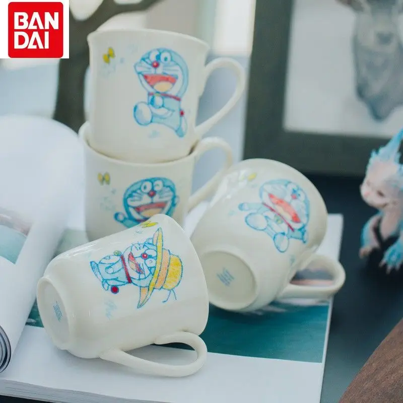 

Bandai Doraemon Robot Cat Ceramic Cartoon Water Cup Creative Mug Couple Cup Coffee Cup Office Cup