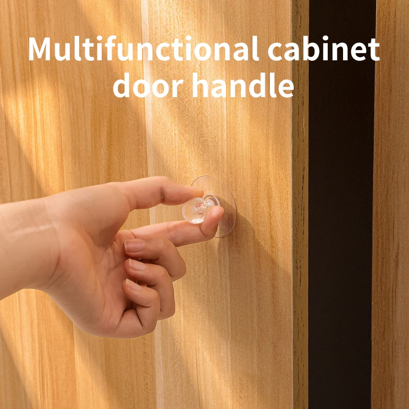 

With High Stickiness Knobs Cupboard Drawer Handles Punch-free Crystal Acrylic Furniture Handle Diamond Design Cabinet Handle